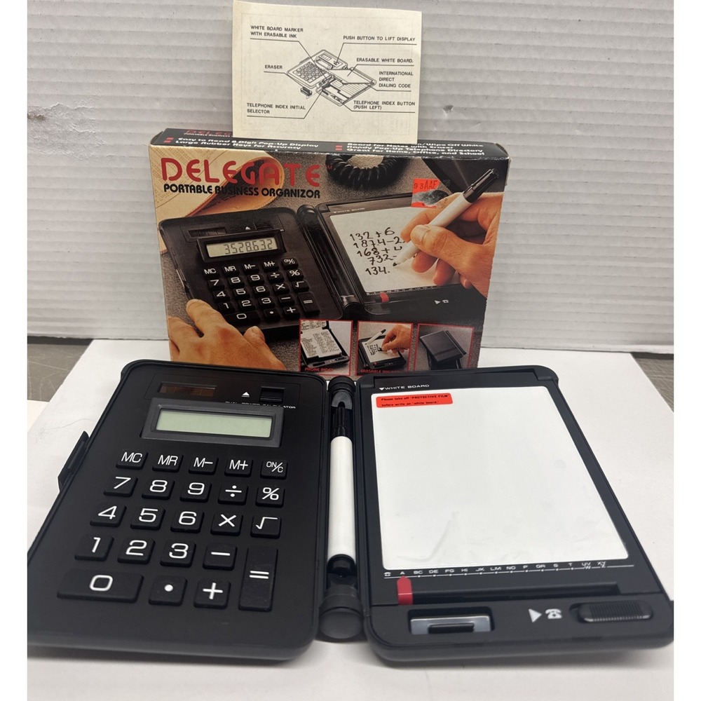 Marksman Delegate Portable Business Organizer New Phone index Calculator